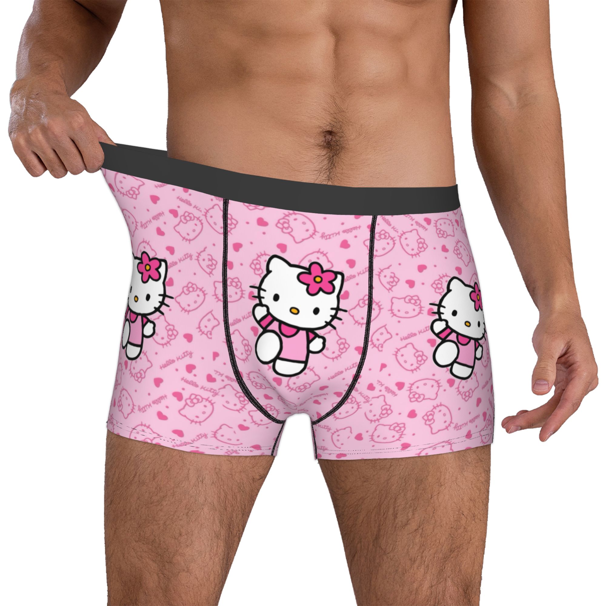 여자 고양이 속옷 남성용 프린트 핑크 귀여운 만화 캐릭 - Boxer Shorts Modal 리뷰 및 가격