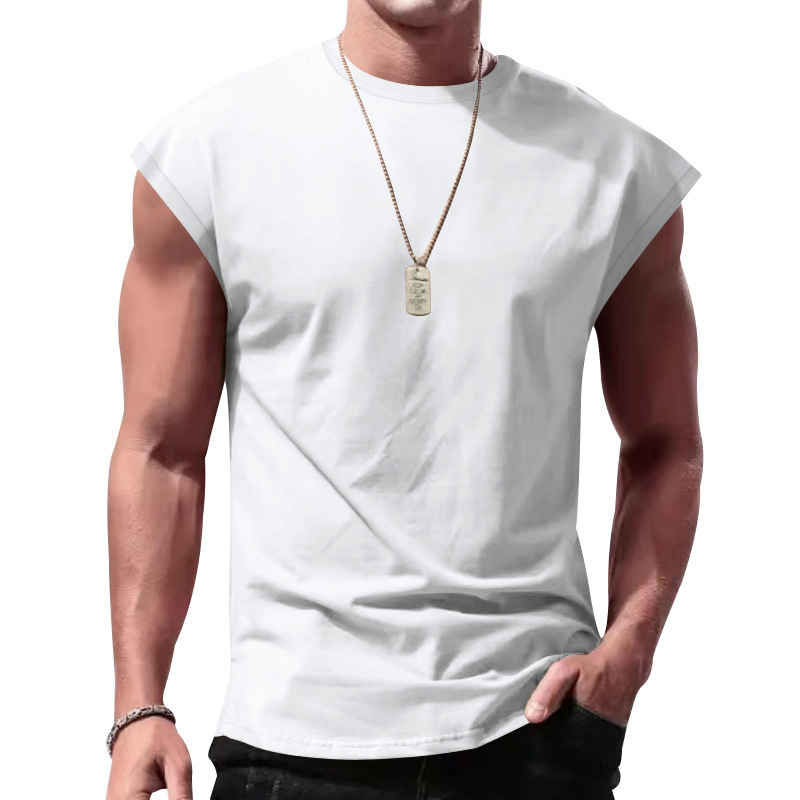 맞춤형 바드 로고 팀 이름 크로스보더 남성 민소매 여름 - Sleeveless Undershirt 리뷰 및 가격