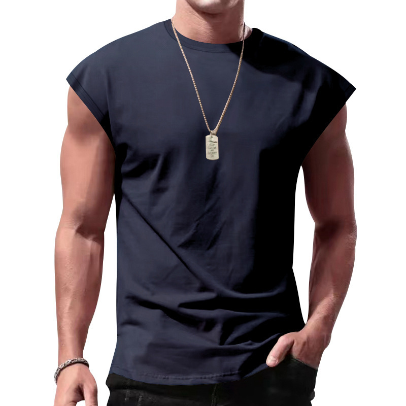 맞춤형 바드 로고 팀 이름 크로스보더 남성 민소매 여름 - Sleeveless Undershirt 리뷰 및 가격